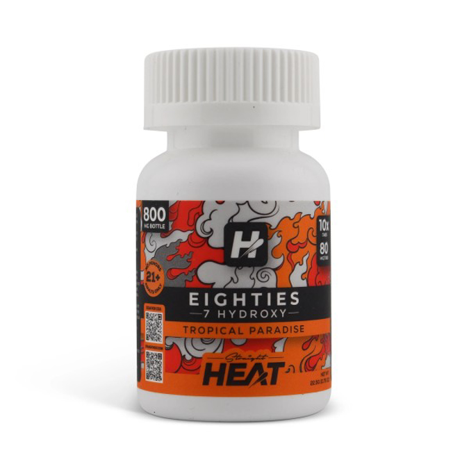Picture of HEAT EIGHTIES 7 HYDROXY 10X TABS JAR -  TROPICAL PARADISE