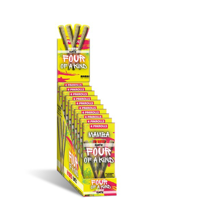 Picture of FOUR OF A KIND PRE ROLLS 10CT - RUNTZ (HYBRID)