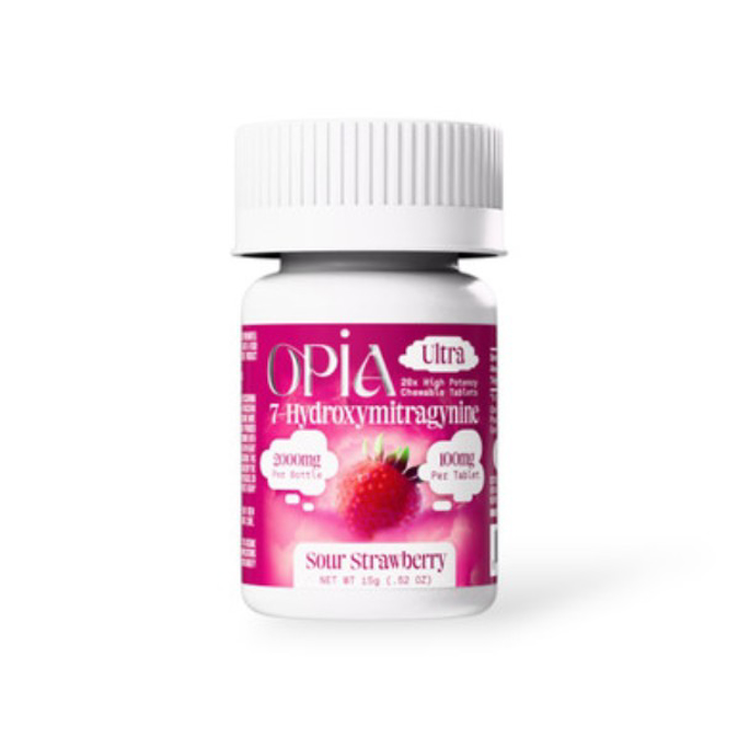 Picture of OPIA ULTRA 7OH 100MG 20CT JAR - SOUR STRAWBERRY