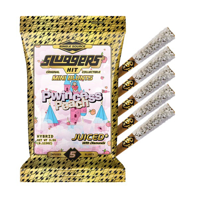 Picture of SLUGGERS HIT JUICED 0.7G INFUSED JOINTS 5PK - PWINCESS PEACH (HYBRID)