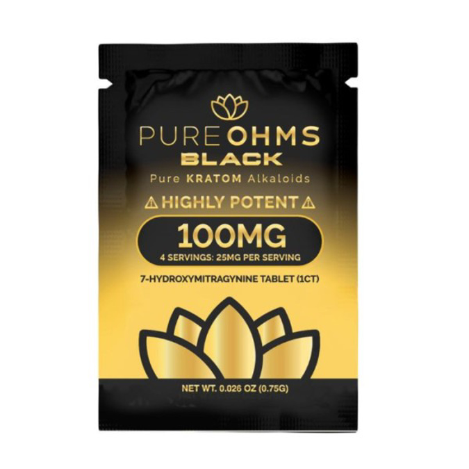 Picture of PURE OHMS BLACK 100MG 20PK