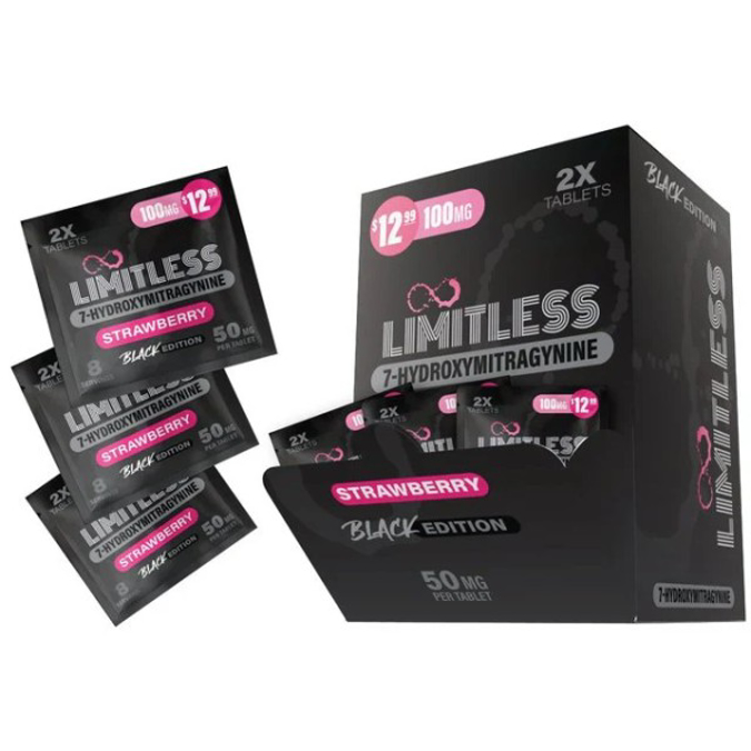 Picture of LIMITLESS 7 HYDROXY 50MG 2CT - STRAWBERRY