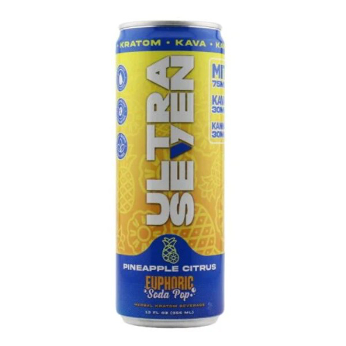 Picture of ULTRA SEVEN KRATOM DRINK 12OZ - PINEAPPLE CITRUS