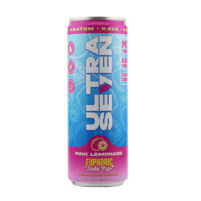Picture of ULTRA SEVEN KRATOM DRINK 12OZ - PINK LEMONADE