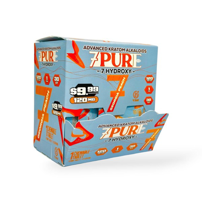 Picture of 7 PURE 7 HYDROXY 120MG 30PK - GEORGIA PEACH