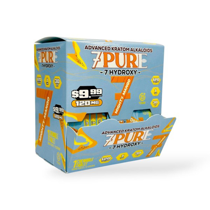 Picture of 7 PURE 7 HYDROXY 120MG 30PK - MIGHTY MANGO