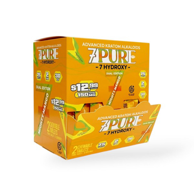 Picture of 7 PURE 7 HYDROXY 150MG 30PK - MIGHTY MANGO