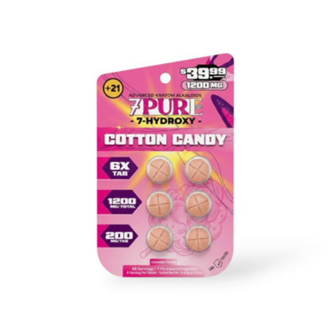 Picture of 7 PURE 7 HYDROXY 200MG 10CT - COTTON CANDY