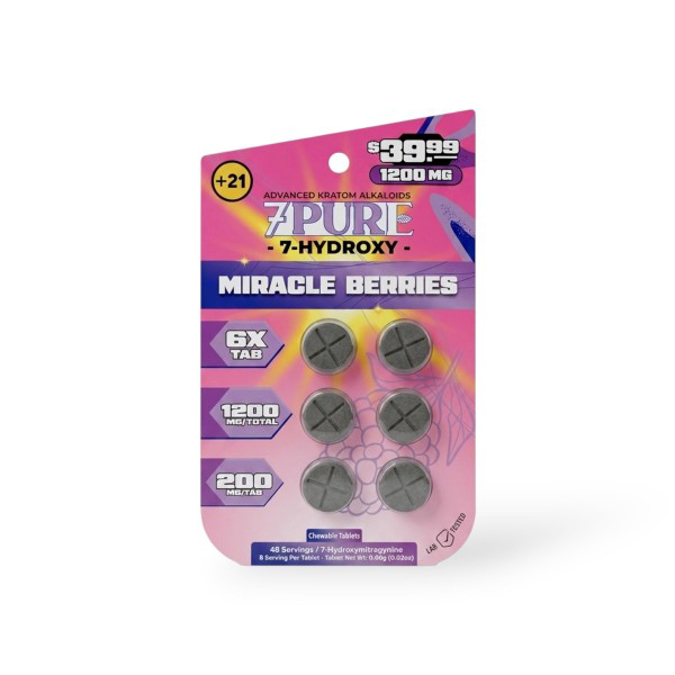 Picture of 7 PURE 7 HYDROXY 200MG 10CT - MIRACLE BERRIES