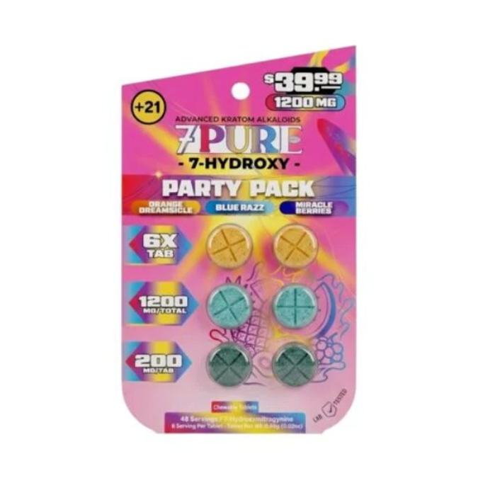 Picture of 7 PURE 7 HYDROXY 200MG 10CT - PARTY PACK