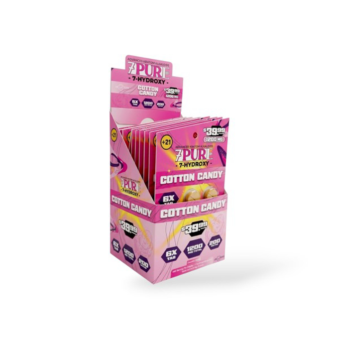 Picture of 7 PURE 7 HYDROXY 200MG 30PK - COTTON CANDY