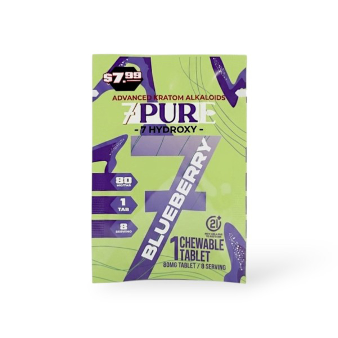 Picture of 7 PURE 7 HYDROXY 80MG 30CT - BLUE BERRY