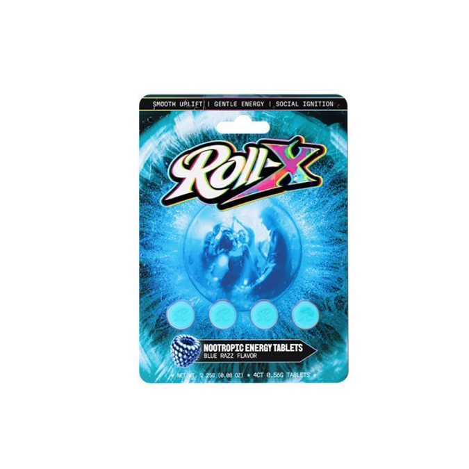 Picture of ROLL X 10PK NOOTROPIC ENERGY TAB 4CT - BLUE RAZZ