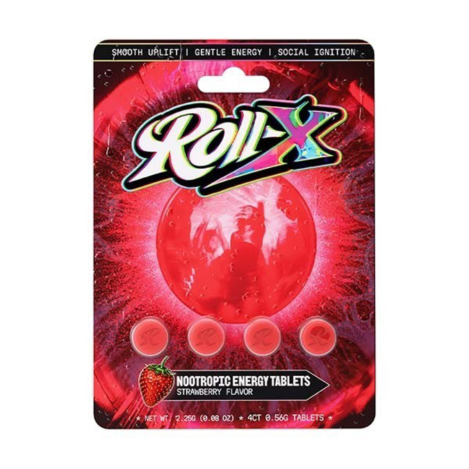 Picture of ROLL X 10PK NOOTROPIC ENERGY TAB 4CT - STRAWBERRY