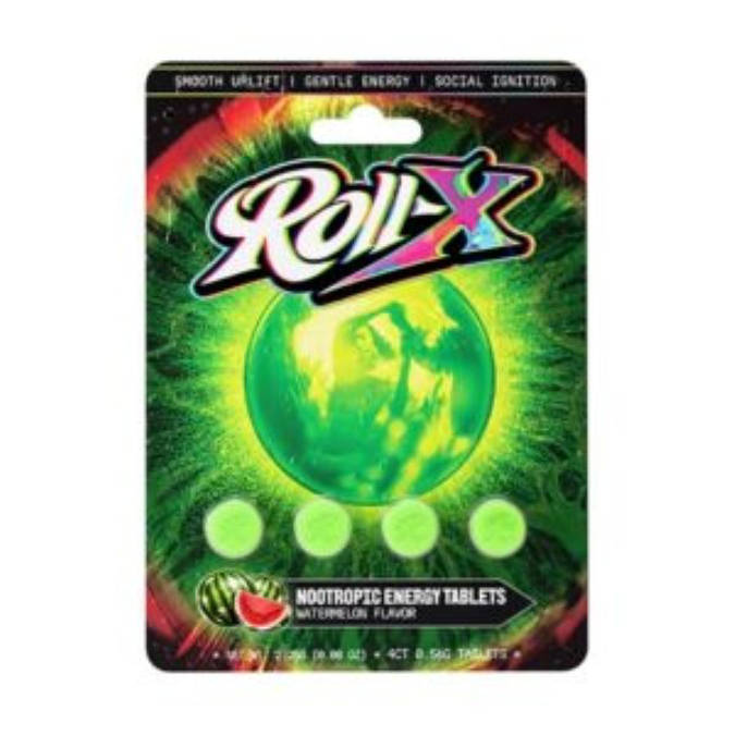 Picture of ROLL X 10PK NOOTROPIC ENERGY TAB 4CT - WATERMELON