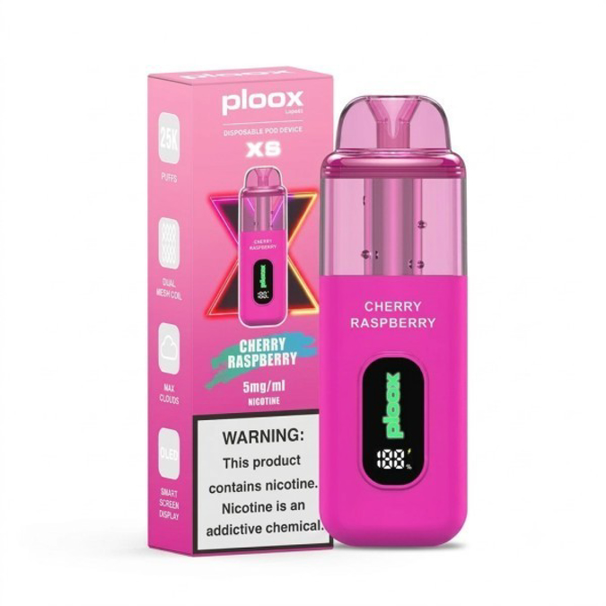 Picture of PLOOX DISPOSABLE POD 25K - CHERRY RASPBERRY