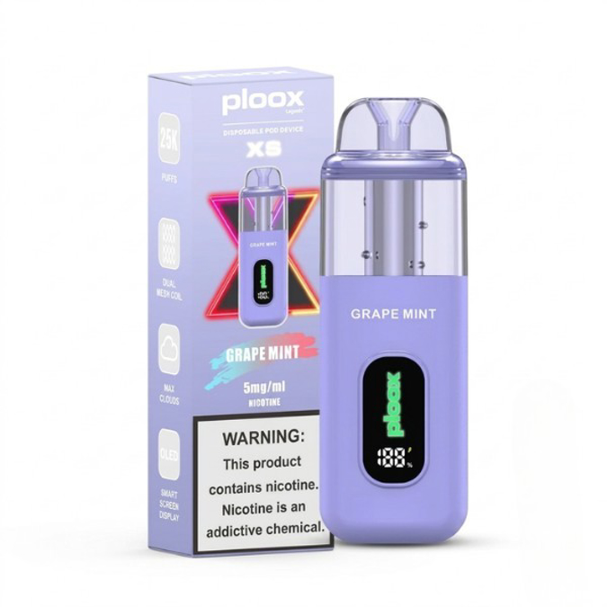 Picture of PLOOX DISPOSABLE POD 25K - GRAPE MINT