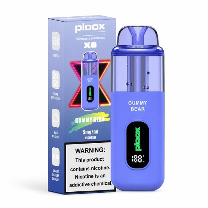 Picture of PLOOX DISPOSABLE POD 25K - GUMMY BEAR