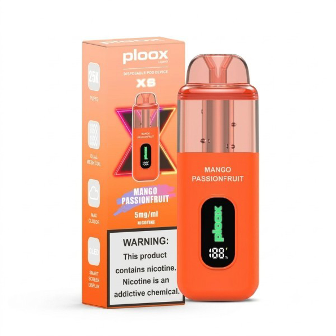 Picture of PLOOX DISPOSABLE POD 25K - MANGO PASSIONFRUIT