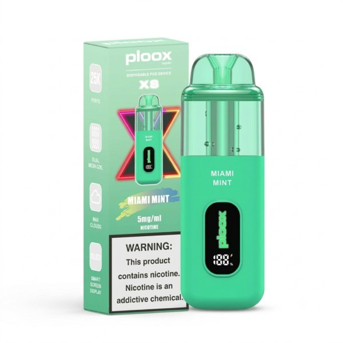 Picture of PLOOX DISPOSABLE POD 25K - MIAMI MINT