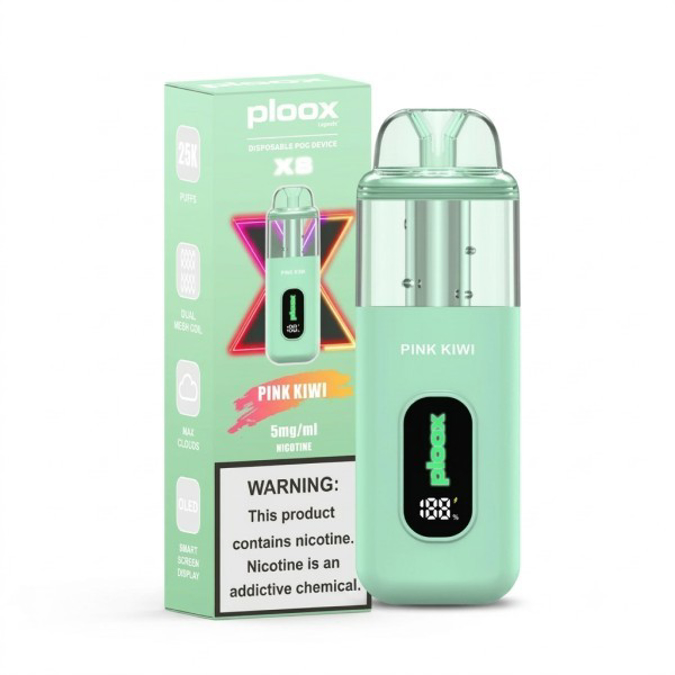 Picture of PLOOX DISPOSABLE POD 25K - PINK KIWI