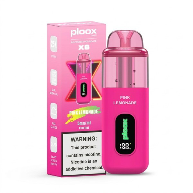 Picture of PLOOX DISPOSABLE POD 25K - PINK LEMONADE