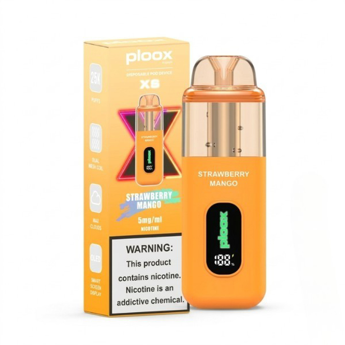 Picture of PLOOX DISPOSABLE POD 25K - STRAWBERRY MANGO