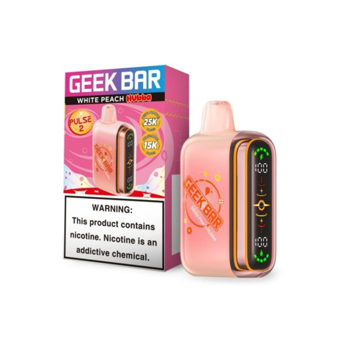 Picture of GEEK BAR PULSE 2 25K - WHITE PEACH HUBBA