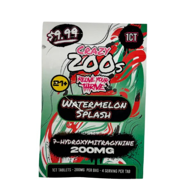 Picture of CRAZY 200S 7 OH 200MG 10CT - WATERMELON SPLASH