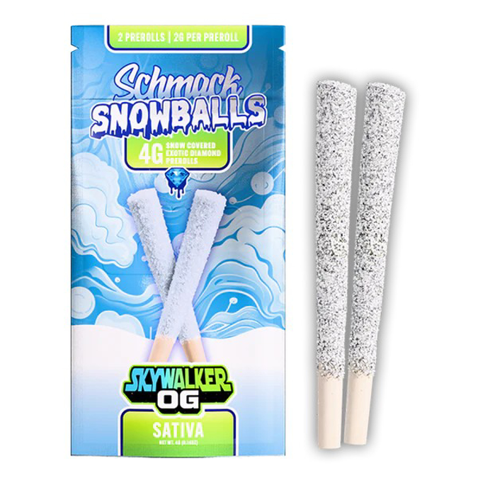 Picture of SCHMACK SNOWBALLS PREMIUM THCP PRE ROLLS 4G 10CT - SKY WALKER OG (SATIVA)
