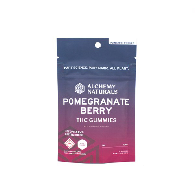 Picture of ALCHEMY NATURALS SLEEP CBD GUMMIES 6CT BOX - POMEGRANATE BLUEBERRY