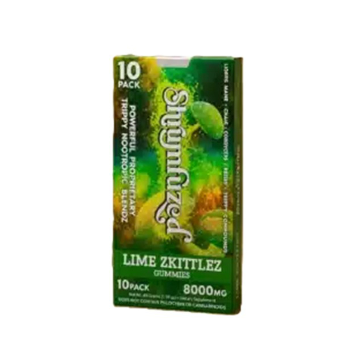 Picture of SHRUMFUZED MUSHROOM GUMMIES 1000MG 10CT - LIME ZKITTLES