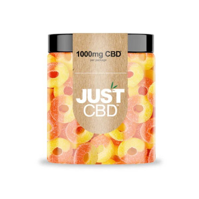 Picture of JUST CBD 1000MG PEACH RINGS GUMMIES