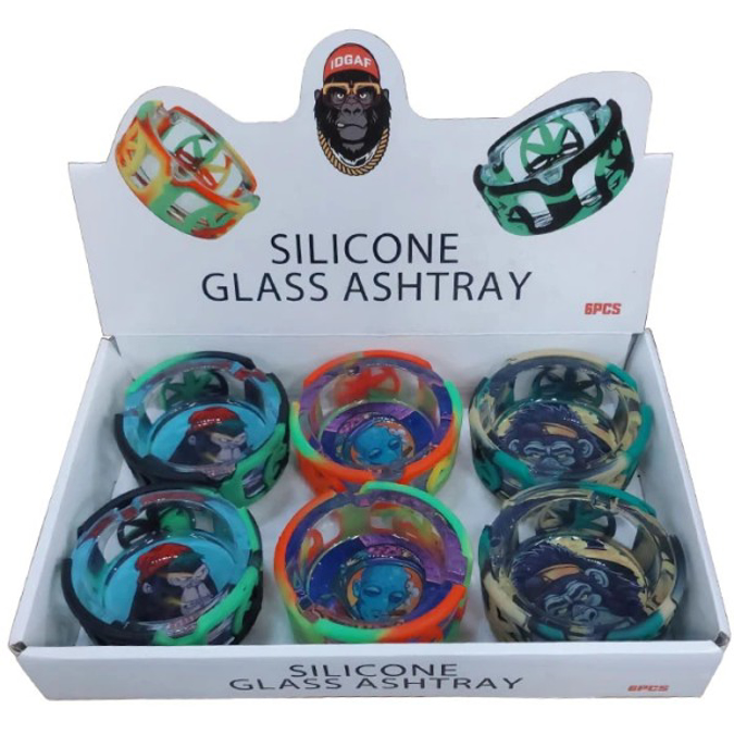 Picture of SILICONE GLASS ASHTRAY