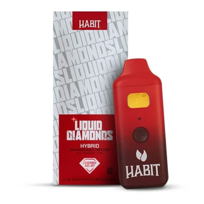 Picture of HABIT 2G LIQUID DIAMONDS DELTA 9 THC DISPOSABLE CHERRY AK47
