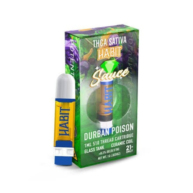 Picture of HABIT SAUCE CART 1G 10PK - DURBAN POISON SATIVA