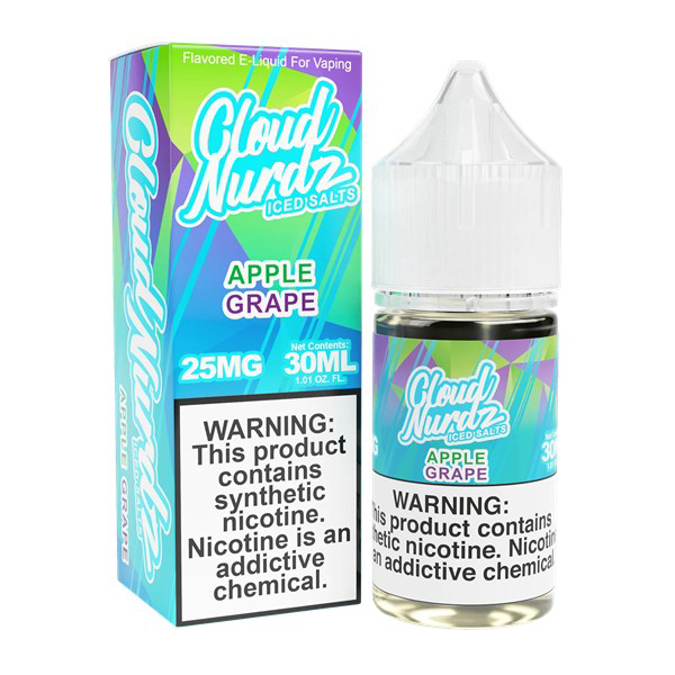 Picture of CLOUD NURDZ ICED 30ML 50MG - APPLE GRAPE