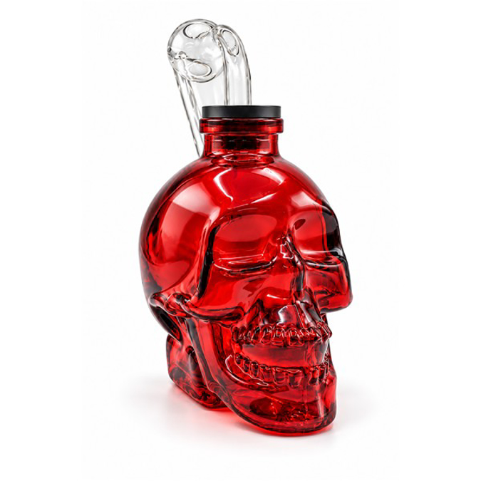 Picture of HAND PIPE SKULL MIX COLOR BUBBLER