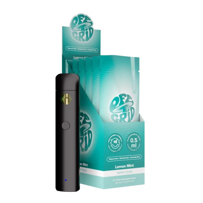 Picture of OFF GRID TRIPY STICK DISPOSABLE VAPE 0.5ML 6CT - LEMON MINT