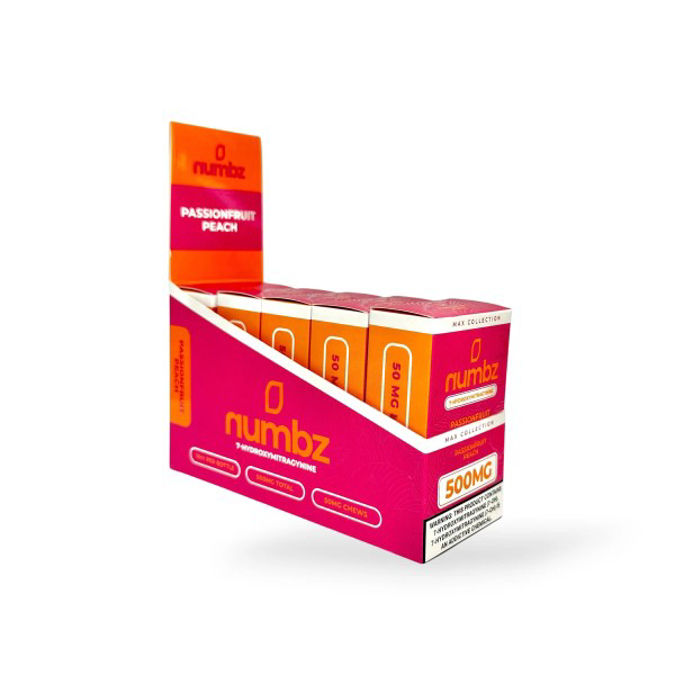 Picture of NUMBZ 7 HYDROXY 500MG 5CT BOX - PASSIONFRUIT PEACH