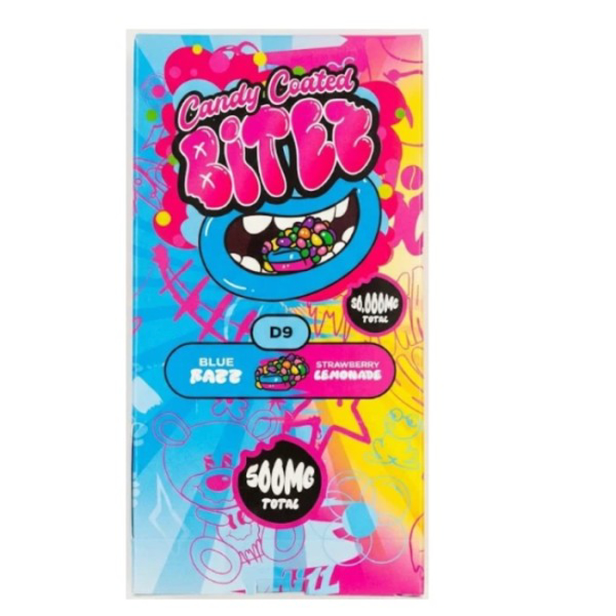 Picture of CANDY COATED D9 BITEZ 30000MG 60CT - BLUE RAZZ + STRAWBERRY LEMONADE