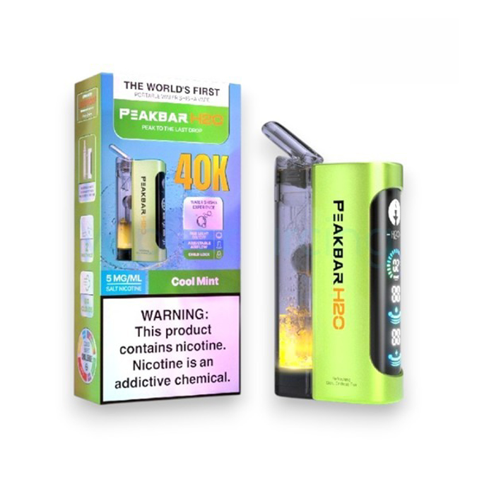 Picture of PEAK BAR MINI HOOKAH KIT 40K - COOL MINT